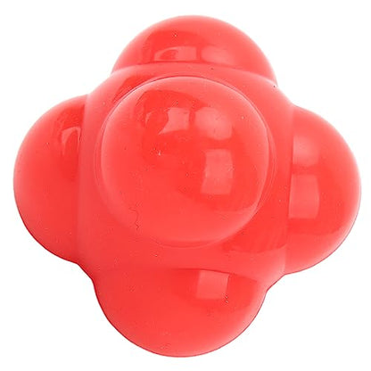 Ball, 6 Sided High Bounce Random Leap Speed Agility Training Equipment, with Durable Silicone for Baseball Soccer Basketball Hand Eye Coordination