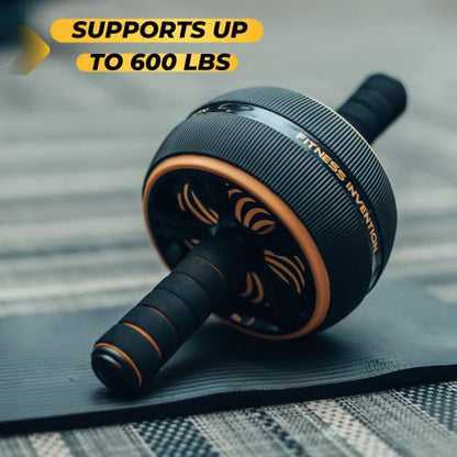 Ab Roller Wheel - Ab Wheel Roller & Knee Mat - Rueda Para Abdominales - Abdominal Wheel - Abs Roller for Men & Women - Home Gym Equipment