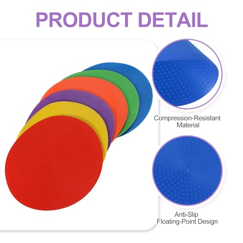 PATIKIL Spot Markers, Non-Slip Floor Dots Agility Markers Flat Field Cone Poly Dot - color: Blue