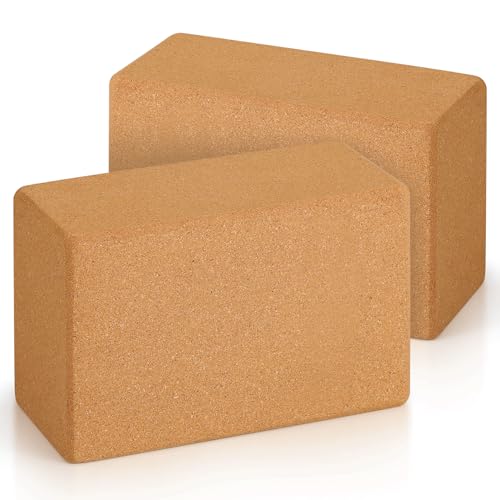 MADOG Cork Yoga Block, Density Natural Cork Yoga Equipment