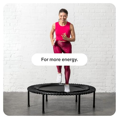 bellicon Mini Trampoline | Bungee Suspension up to 330 lbs | Indoor Fitness Rebounder for Adults | Screw-in Legs