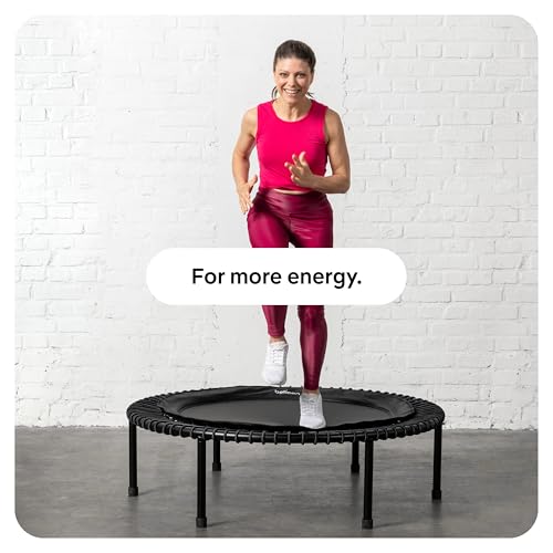 bellicon Mini Trampoline | Bungee Suspension up to 260 lbs | Indoor Fitness Rebounder for Adults | Screw-in Legs
