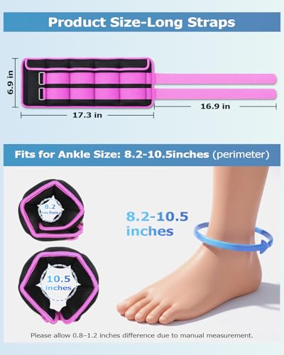 Fragraim Adjustable Ankle Weights 1-3/4/5/6/8/10/12/15/20 LBS Pair with Removable Weight for Jogging, Gymnastics, Aerobics, Physical Therapy - color: Purple, style: 7.5 lbs each( 15 lbs pair)