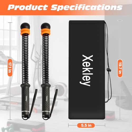 Portable Ropeless Battle Ropes, Adjustable Cordless Battle Ropes with Dual Weight Rings & Resistance Springs for Home Gym Workout, Weighted Low-Impact HIIT Exercise Equipment for Men & Women