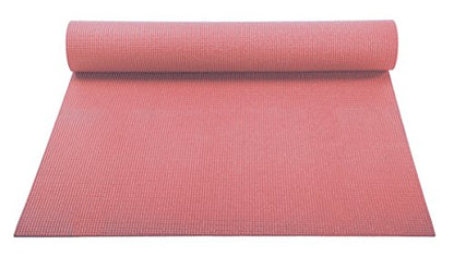 YogaAccessories 1/8'' Lightweight Classic Yoga Mat and Exercise Pad - color: Blush