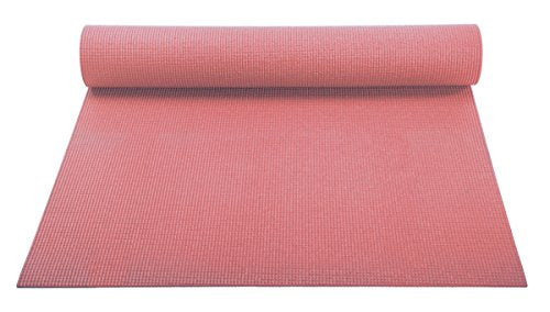 YogaAccessories 1/8'' Lightweight Classic Yoga Mat and Exercise Pad - color: Blush