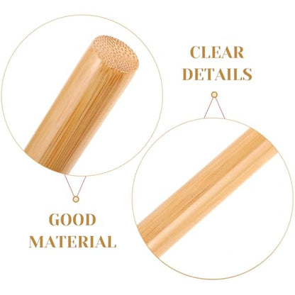 Artibetter Chinese Wood Massage Stick for Neck and Shoulder, 30cm X 1.5cm Wooden Roller Stick for Full Body Therapy, Mobility Training and Muscle Relief at Home