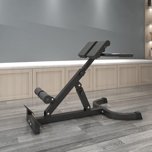 Roman Chair - Adjustable and Foldable Roman Stool, Suitable for Home Gyms, Can Bear 260 Pounds