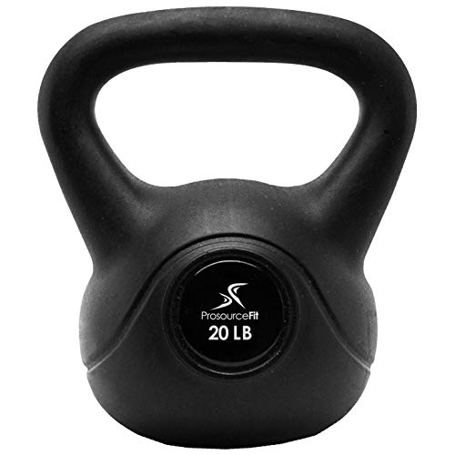 ProsourceFit Vinyl Plastic Kettlebell from 10, 15, 20, 25, 30 and 35 lbs - style: 20lb