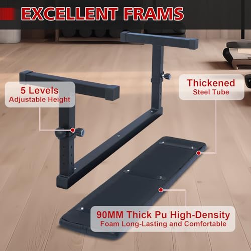 Flat Weight Bench, Adjustable Height Strength Training Bench, Heavy Duty Workout Bench for Home Gym, Multifunctional Exercise Bench Press for Full Body Exercises & Fitness, Home/Gym Easy Assembly