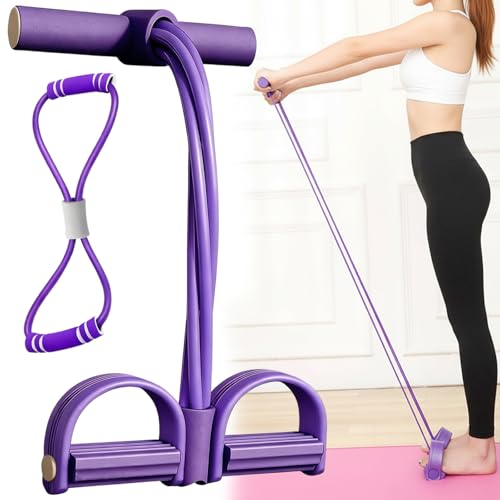 Pedal Resistance Bands with Handles,6 Tube Pedal Ankle Puller