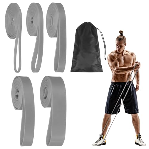 Resistance Bands for Working Out, Pull Up Bands, Pull Up Assistance Straps with Carry Bag for Home/Gym - color: Gray