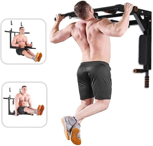 BDL Wall Mounted Pull Up Bar Multifunctional Chin Up bar for Home Gym - color: Wall Mount Pull Up Bar