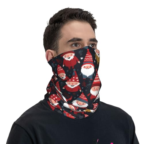 Xmas Funny Gnomes Prints Multifunctional Sport Headband – Seamless Stretch Neck Gaiter for Hiking, Biking, Running & Outdoor Activities – Soft, Quick-Dry, No-Fade Design