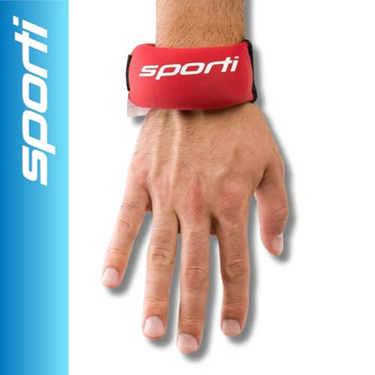 Sporti Fitness Wrist Weights - Water Weights for Aqua Belt Pool Exercise, Comfortable Fit - color: Wrist Weight - Red - 1lb