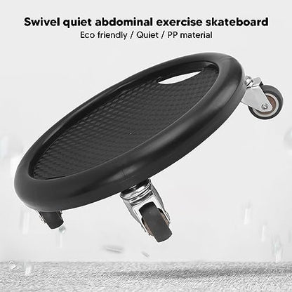 Wheel, Abdominal Wheel Board Ab Workout Equipment Board for Core Workout (Black)