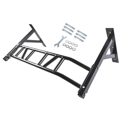 Black Multi Grip Pull Up Bar Multifunctional Dip Station for Indoor Home Gym Workout Pull Up Bar 440 lbs Training Equipment Mixizap