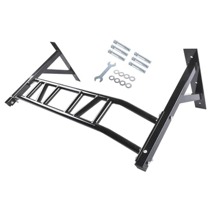 Black Multi Grip Pull Up Bar Multifunctional Dip Station for Indoor Home Gym Workout Pull Up Bar 440 lbs Training Equipment Mixizap