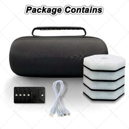 Smart Reaction Training Lights, Agile Reaction Fitlight, with App, for Improve Speed Agility Training Boxing Reflex, Focus, Soccer Basketball Boxing Training (12lights)
