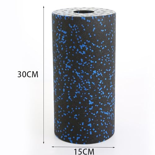 Yiju Hollow Foam Roller 12 Inch for Post Workout Stretching and Massage, Blue