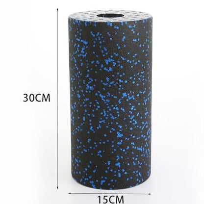 Yiju Hollow Foam Roller 12 Inch for Post Workout Stretching and Massage, Blue