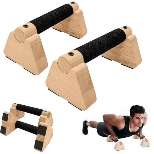 Push Up Bar Push Up Bar 1 Pair Wooden Solid Wood Bracket Durable Push-up Stand Non-slip Parallettes Bars Bodybuilding Fitness For Home Gym