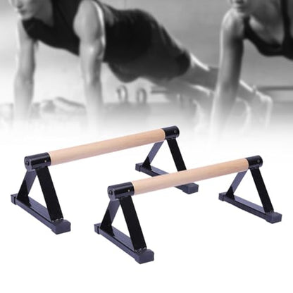 Premium Wooden Push Up Bars Set for Strength Training and Body Fitness