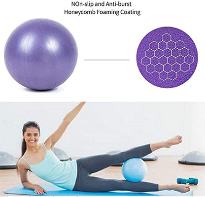 Mini Yoga Balls 6 Inch Exercise Pilates Therapy Balance Micropore Ball Barre Equipment for Home Stability Training Physical Core Training