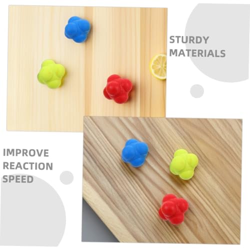 ibasenice 6pcs Agility Training Ball Hexagon Ball Hand Eye Coordination Training Hockey Equipment Fitness Reaction