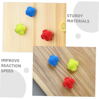 ibasenice 6pcs Agility Training Ball Hexagon Ball Hand Eye Coordination Training Hockey Equipment Fitness Reaction