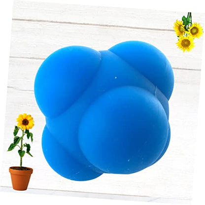 Abaodam 1Pc Hexagonal Silicone Reaction Training Ball Bouncing Agility Workout Ball for Reflex Improvement Durable Design for Men Women Fun Exercise Tool for Coordination