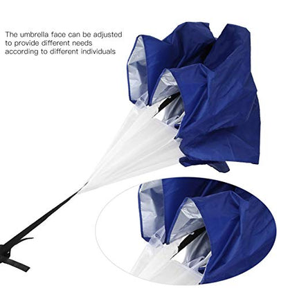 Speed Training Drag Parachute Running Strength Exercise Umbrella with Adjustable Belt fit for Athletes Gym Workout Gear fit for Sprinting - color: Blue