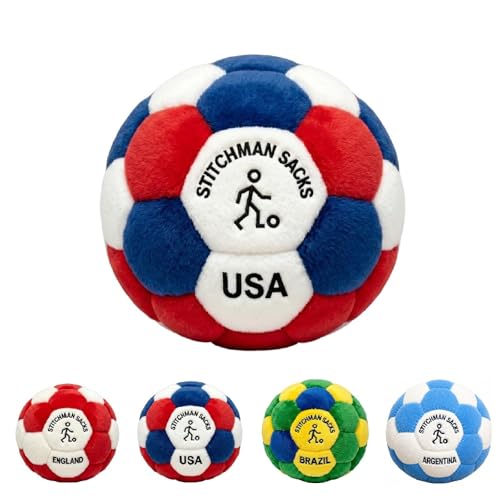 TREBIN Professional Hacky Footbag for Adults, Sand Filled Footbag for Agility Training and Juggling, Footbags for Trick Stalls, Fidget Toy and Stress Relief for All Skill Levels - color: #001 USA
