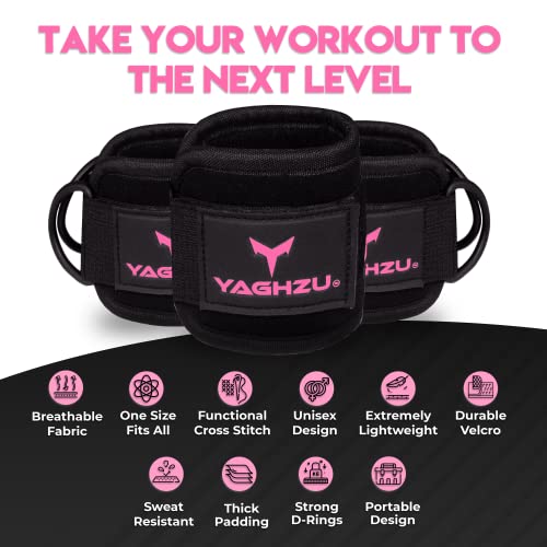 Ankle Straps for Cable Machines Women, Glute Kickback Cable Machine Attachments, Gym Ankle Cuffs, Wrist Cuffs for Workout, Leg Training Accessory, Fitness Gear for Home or Gym