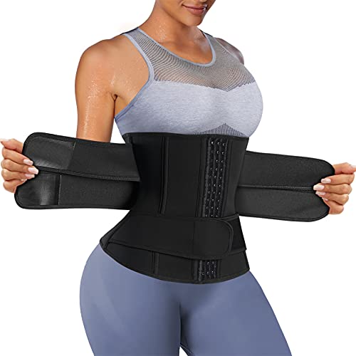 Eleady Waist Trainer Trimmer Belt for Women Corset Slimming Body Shaper Cincher Sauna Sweat Band Workout Sport Girdles - size: 3X-Large