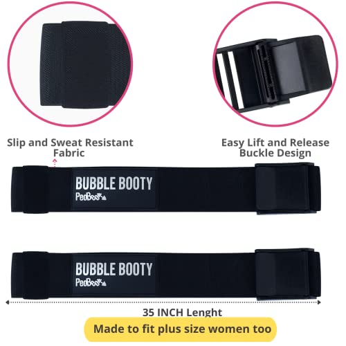 Blood Flow Restriction Bands for Women Glutes with 4-Week Booty Bands Exercise Guide, Bfr Booty Occlusion Bands for Women, Booty Bands Legs and Butt, Blood Restriction Workout Bands for Squats - style: Black