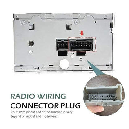 3 PCS Car Radio Wiring Harness, Vehicle Audio CD Player Modified Tail Cable with Adapter, Perfectly Fits Car Audio Connector System, Compatible with Chrysler, Hummer, Buick, Suzuki (Gray)
