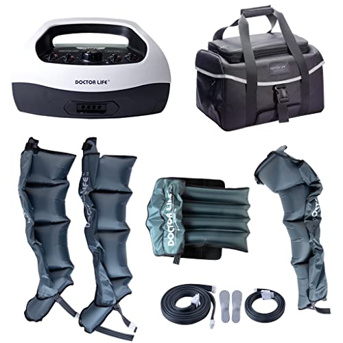 Full Body Recovery System : Sequential Air Compression Device, Foot and Leg Recovery Boots, Arm and Waist, Improved Blood Circulation and Fast Recovery (SP-2000, XL) - color: 04. White (Sp-2000 Full Body), size: 2. Legs (XL)