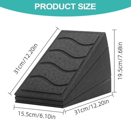 Calf Stretch Wedge Squat - Slant Board Incline Ramp | Non Slip Exercise Support For Ankle Mobility Stretching Gym Home Office Travel Fitness Training Muscle Relief Performance Booster Recovery Use