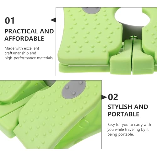 Mini Stepper Home Exercise Machine, Portable Fitness Stepper Platform with Resistance Bands, Compact Green Stair Climbing Trainer for Indoor Cardio Workout and Varicose Vein