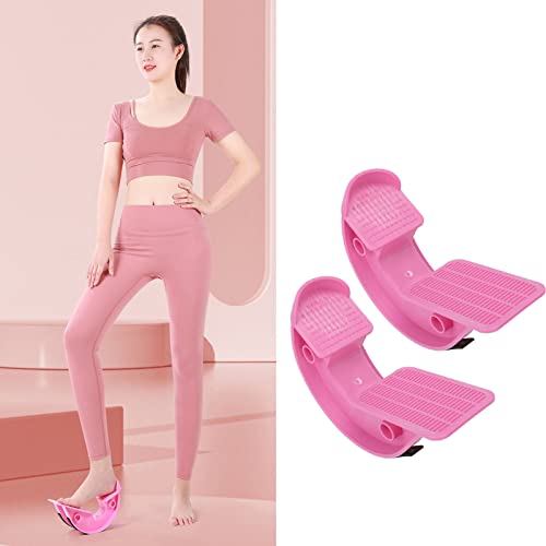 2 Pcs Calf Stretching Board Incline Board Calf Stretcher Ankle Foot Incline for Foot Stretch Training Knee Rescuer Yoga - color: Pink