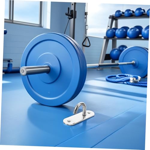 4pcs Stainless Steel Resistance Band Wall Anchors for Strength Training and Yoga, Wall Mounted Workout Strap Hangers Providing Safety, Stability, and Equipment Organization