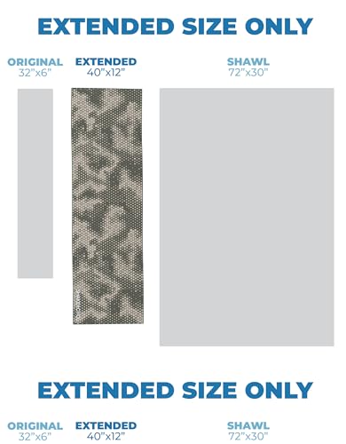 Extended Size Cooling Towel – Be Cool in Style - Heat Relief, Soft, Lightweight, Sun Protection, Easy Clean - Perfect for Biking, Hiking, Running, Yoga, Golf, Gardening - Green Camo M - color: Green Camo