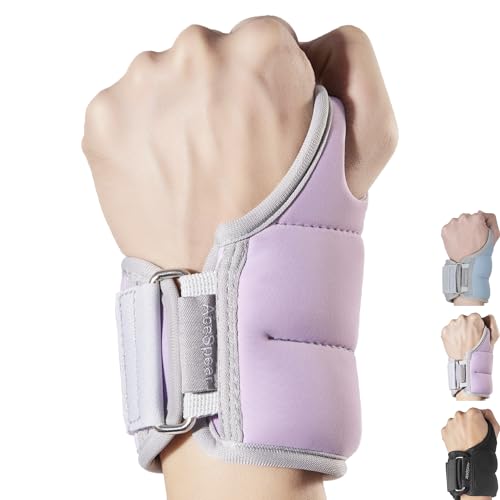 Wrist Weights with Thumb Loops Lock for Men Women 1lb*2 2lbs*2 3lbs*2 Ankle Weights Weighted Gloves for Running Strength Training Walking Exercises