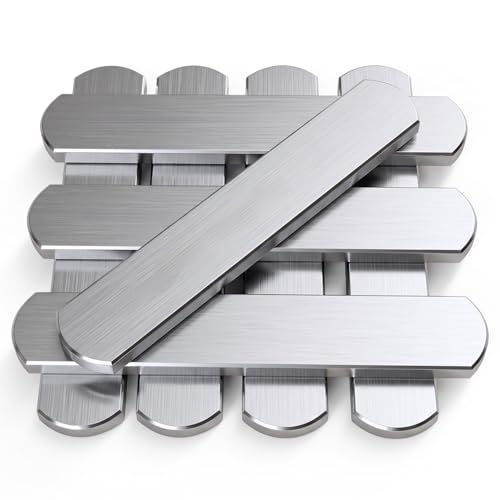 8 Pcs Steel Plates for Weighted Vest, Fractional Weight Vest Plates, Training Weight Long Steel Plate for Aerobic Exercise, Weight Training, Outdoor Physical Fitness (5.9"X 0.98"X 0.28")