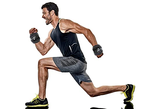 Ankle Weights for Women, Men and Kids - 1/2/3/4/6/8/10/12/15/20 LBS 1 Pair Strength Training Wrist/Leg/Arm Weight with Adjustable Strap for Jogging, Gymnastics, Aerobics, Home Fitness, Physical Therapy