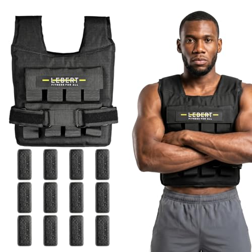 Lebert Fitness Adjustable Weight Vest for Strength Training & Fitness - color: 30LB