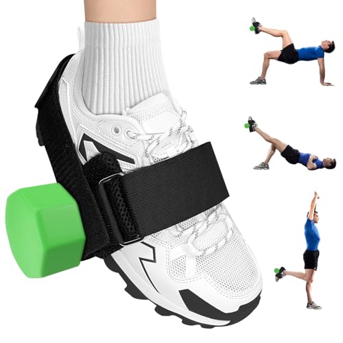 Dumbbell Foot Attachment- Adjustable Ankle Weights Strap for Leg Workouts, Home Gym Equipment - Perfect for Hamstring Curl, Shin Splint Relief, Monkey Feet Weight Lifting - Leg Weights for Men & Women - size: 7*7
