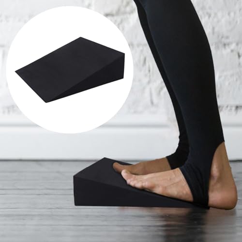 Squat Wedge Blocks Flexible Lightweight Incline Foot Stretch Wedge - color: Black 28×25×9 (1 piece)