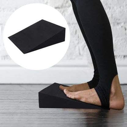 Squat Wedge Blocks Flexible Lightweight Incline Foot Stretch Wedge - color: Black 28×25×9 (1 piece)
